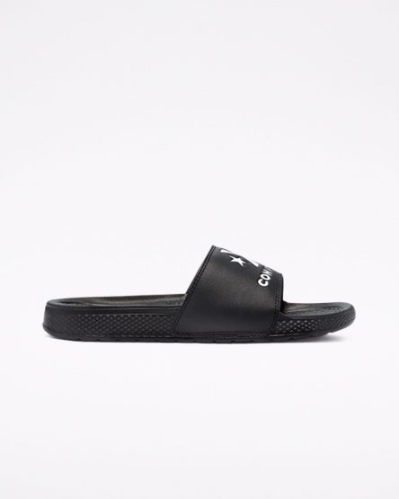 Women's Converse All Star Slides Black / White / Black | AU 6C854E